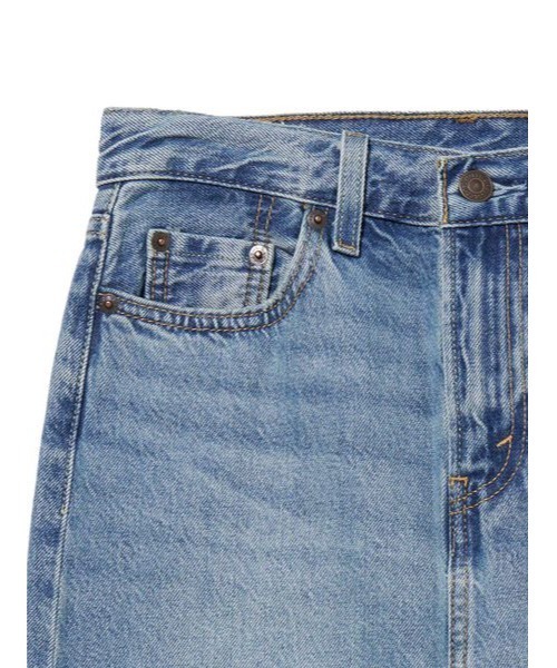 Levi's デニムスカート フリンジヘム Levi's（リーバイス）の「＜LEVI'S（リーバイス）＞フロント