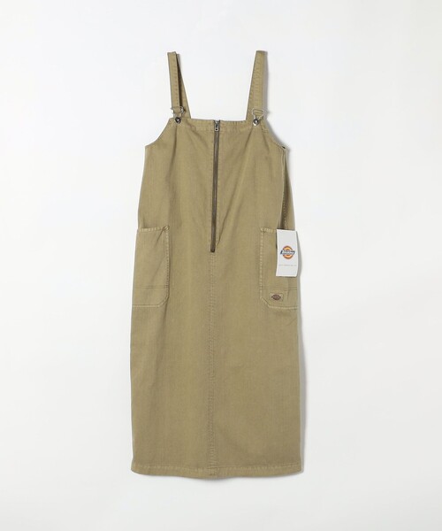 Dickies(ディッキーズ)の「Dickies:〈洗濯機可能〉コットン ツイル ジップ ジャンパー スカート(ジャンパースカート・レディース・ナチュラル/カーキ/ブラック・ONE SIZE)」の12枚目の写真
