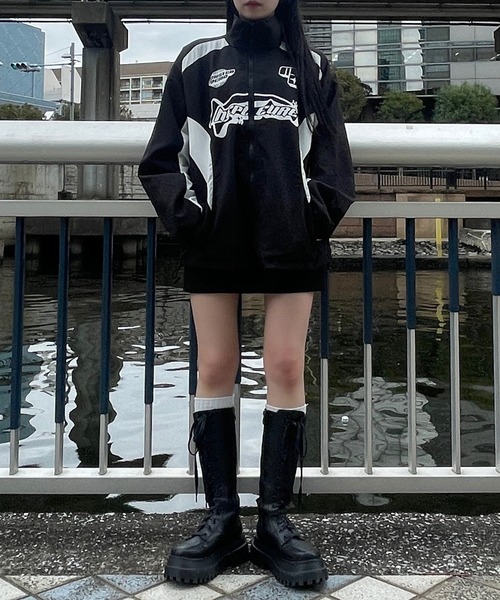 Figments(フィグメンツ)の「レーシングブルゾン(ジャージ・レディース・ブラック・FREE)」の15枚目の写真