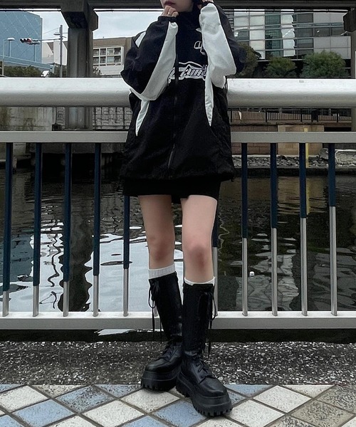 Figments(フィグメンツ)の「レーシングブルゾン(ジャージ・レディース・ブラック・FREE)」の17枚目の写真