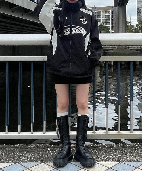 Figments(フィグメンツ)の「レーシングブルゾン(ジャージ・レディース・ブラック・FREE)」の19枚目の写真