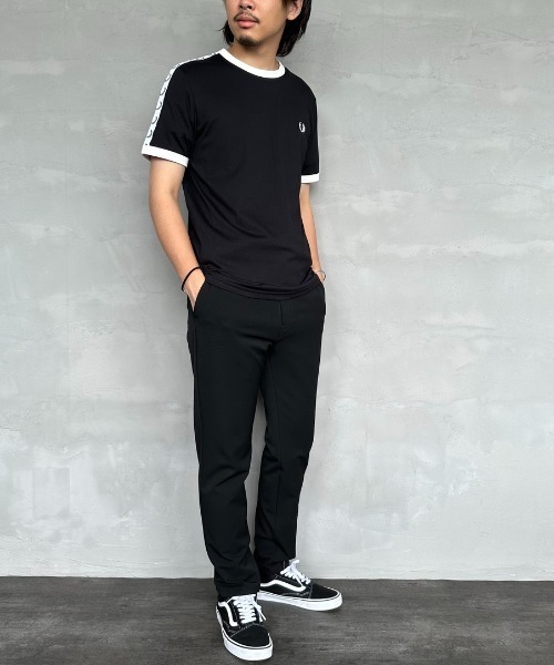 フレッドペリー トラックテープデザイン リンガーTシャツ FRED PERRY（フレッドペリー）の「[FRED PERRY/フレッドペリー