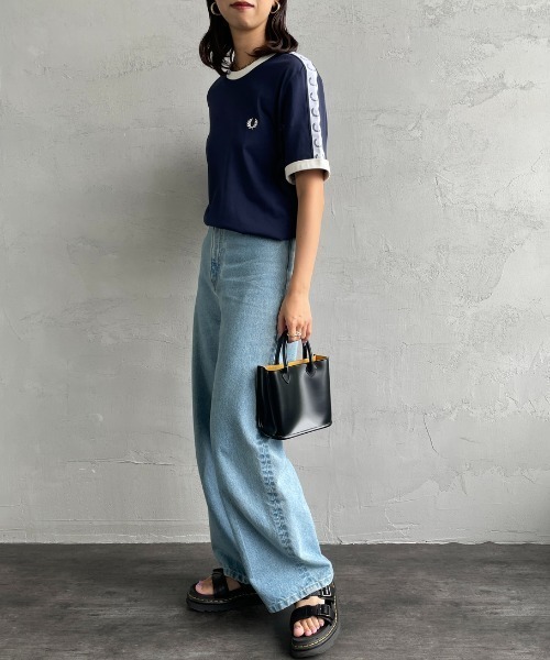 フレッドペリー トラックテープデザイン リンガーTシャツ 楽天市場】□□フレッドペリー FRED PERRY ローレルリース