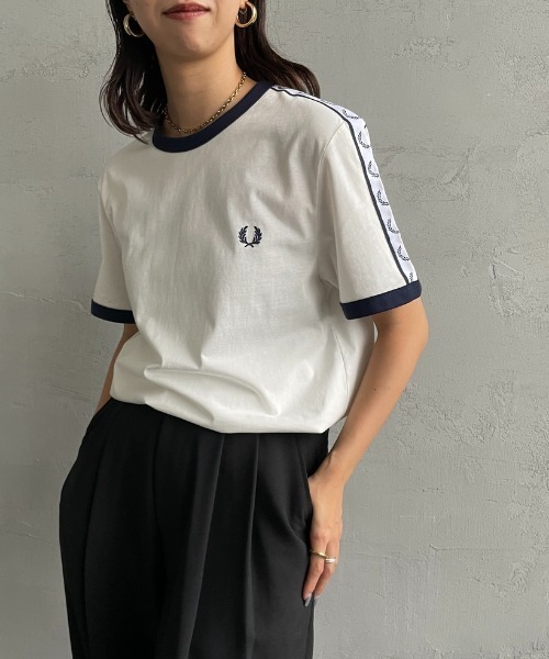 フレッドペリー トラックテープデザイン リンガーTシャツ 楽天市場】[期間SALE] FRED PERRY/フレッドペリー TAPED RINGER