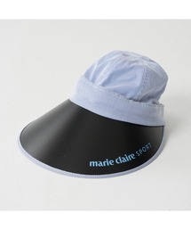 marie claire（マリ・クレール）の「marie claire GOLF/マリクレール ゴルフ ゴルフウェア ブランド ロゴ UVカット 撥水 2WAY キャップ 帽子 サンバイザー（キャップ）」