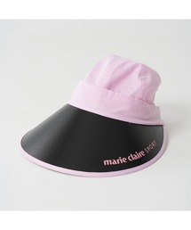 marie claire（マリ・クレール）の「marie claire GOLF/マリクレール ゴルフ ゴルフウェア ブランド ロゴ UVカット 撥水 2WAY キャップ 帽子 サンバイザー（キャップ）」