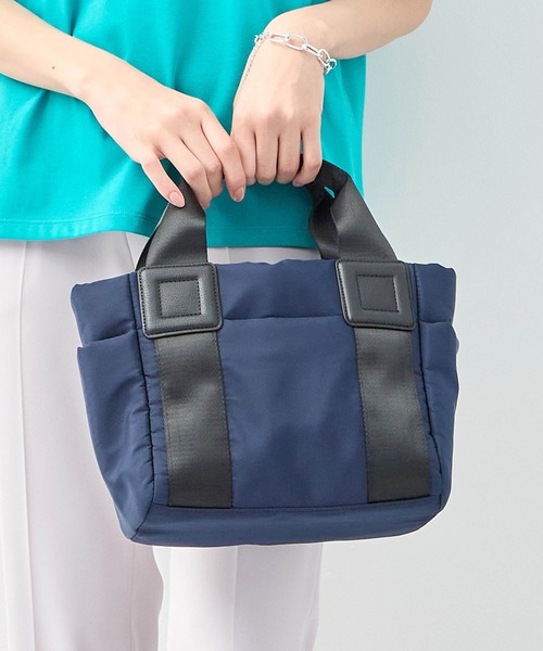 A/C DESIGN BY ALPHA CUBIC（エーシーデザインバイアルファキュービック）の「【EC別注】軽量2WAYトートバッグ【ショルダーストラップ付】（トートバッグ・レディース・ブラック/ベージュ/モカ/ネイビー/ライトグレー/ダークブラウン・フリー）」の6枚目の写真