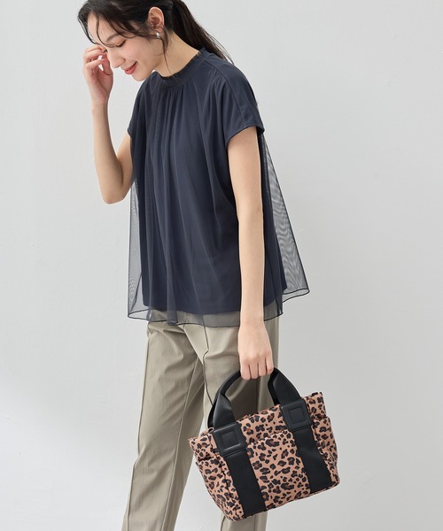 A/C DESIGN BY ALPHA CUBIC（エーシーデザインバイアルファキュービック）の「【EC別注】軽量2WAYトートバッグ【ショルダーストラップ付】（トートバッグ・レディース・ブラック/ベージュ/モカ/ネイビー/ライトグレー/ダークブラウン・フリー）」の20枚目の写真