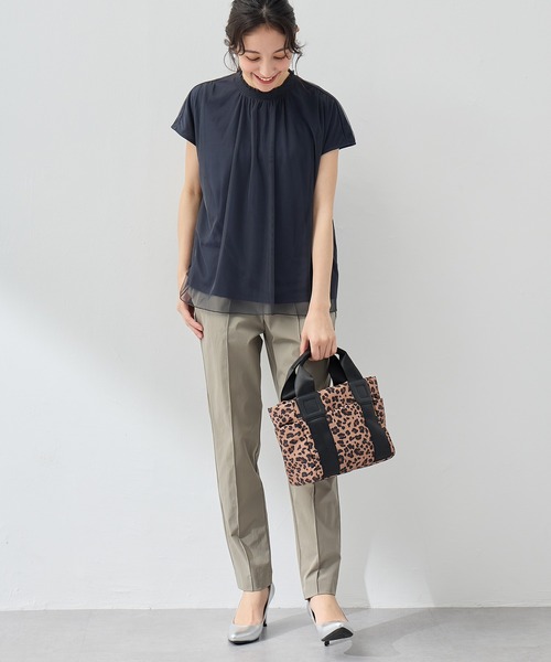 A/C DESIGN BY ALPHA CUBIC（エーシーデザインバイアルファキュービック）の「【EC別注】軽量2WAYトートバッグ【ショルダーストラップ付】（トートバッグ・レディース・ブラック/ベージュ/モカ/ネイビー/ライトグレー/ダークブラウン・フリー）」の21枚目の写真