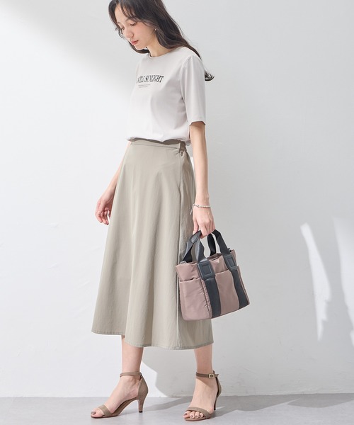 A/C DESIGN BY ALPHA CUBIC（エーシーデザインバイアルファキュービック）の「【EC別注】軽量2WAYトートバッグ【ショルダーストラップ付】（トートバッグ・レディース・ブラック/ベージュ/モカ/ネイビー/ライトグレー/ダークブラウン・フリー）」の22枚目の写真