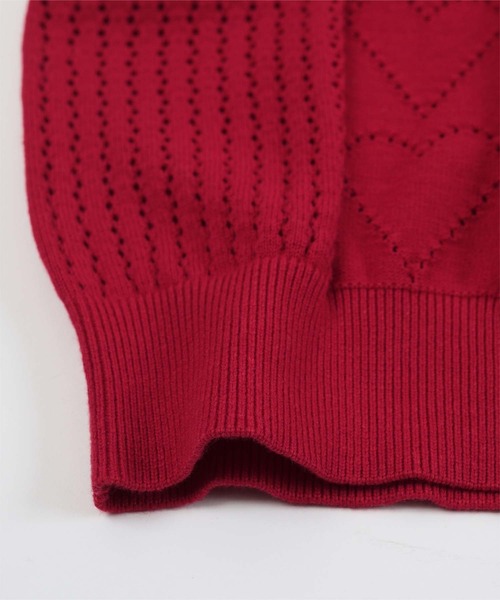 美品　meer. HEART SLEEVELESS KNIT ハート　トップス 美品 meer. HEART SLEEVELESS KNIT ハート トップス トップス