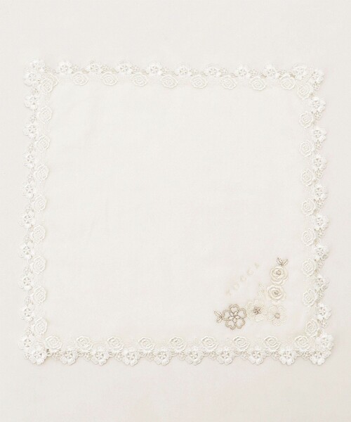 TOCCA(トッカ)の「PRETTY FLOWER TOWELCHIEF タオルハンカチ(ハンカチ/ハンドタオル・レディース・ピンク系/ホワイト系/スカイブルー系・F)」の2枚目の写真