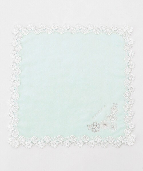 TOCCA(トッカ)の「PRETTY FLOWER TOWELCHIEF タオルハンカチ(ハンカチ/ハンドタオル・レディース・ピンク系/ホワイト系/スカイブルー系・F)」の1枚目の写真