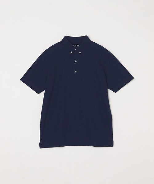 SHIPS any（シップス エニィ）の「SHIPS any:〈接触冷感/遮熱/UVカット機能等〉サマーファンクション 鹿の子 ボタンダウンポロシャツ◆（ポロシャツ・メンズ・ダークグレー/ホワイト/ブルー/ブラック/ネイビー/ホワイト系/ダークブルー・X-LARGE/LARGE/MEDIUM/SMALL）」の15枚目の写真