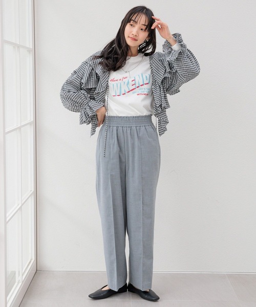 LOWRYS FARM（ローリーズファーム）の「ＴＲワイドイージーパンツ 991946（その他パンツ・レディース・ホワイト/グリーン/グレー/ブラック・FREE）」の20枚目の写真