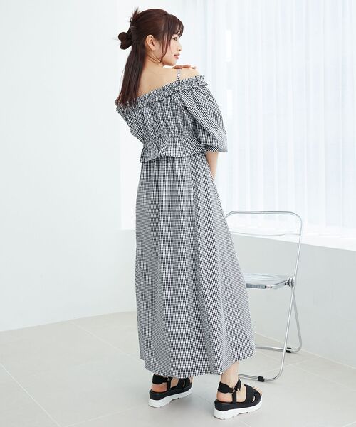 MAJESTIC LEGON（マジェスティックレゴン）の「マルチwayブラウスセットワンピース（ワンピース・レディース・ブラック系その他/ブルー/ブラック/アイボリー・MEDIUM/SMALL）」の11枚目の写真