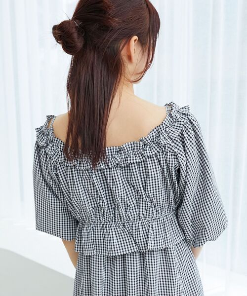 MAJESTIC LEGON（マジェスティックレゴン）の「マルチwayブラウスセットワンピース（ワンピース・レディース・ブラック系その他/ブルー/ブラック/アイボリー・MEDIUM/SMALL）」の14枚目の写真