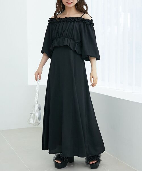 MAJESTIC LEGON（マジェスティックレゴン）の「マルチwayブラウスセットワンピース（ワンピース・レディース・ブラック系その他/ブルー/ブラック/アイボリー・MEDIUM/SMALL）」の18枚目の写真