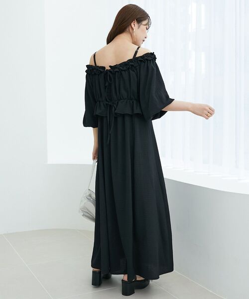 MAJESTIC LEGON（マジェスティックレゴン）の「マルチwayブラウスセットワンピース（ワンピース・レディース・ブラック系その他/ブルー/ブラック/アイボリー・MEDIUM/SMALL）」の21枚目の写真