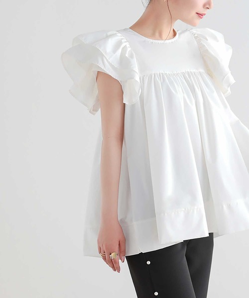 ZOZO限定商品＆限定カラー】エンジェルスリーブブラウス（シャツ