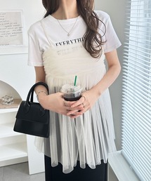 GeeRA（ジーラ）の「ラメチュールギャザーキャミチュニック（チュニック）」