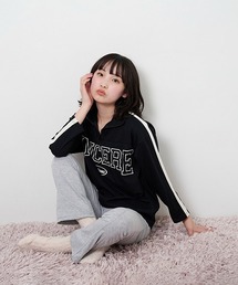 長袖長パンツハーフジップ