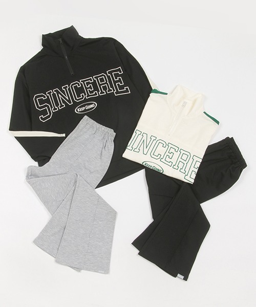 LOVETOXIC（ラブトキシック）の「長袖長パンツハーフジップ（その他パンツ・キッズ・ブラック/アイボリー・L/M/S/LL）」の8枚目の写真