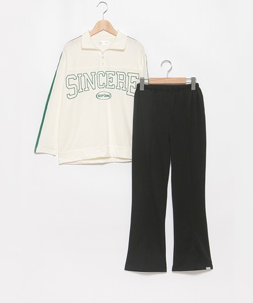 LOVETOXIC（ラブトキシック）の「長袖長パンツハーフジップ（その他パンツ・キッズ・ブラック/アイボリー・L/M/S/LL）」の10枚目の写真