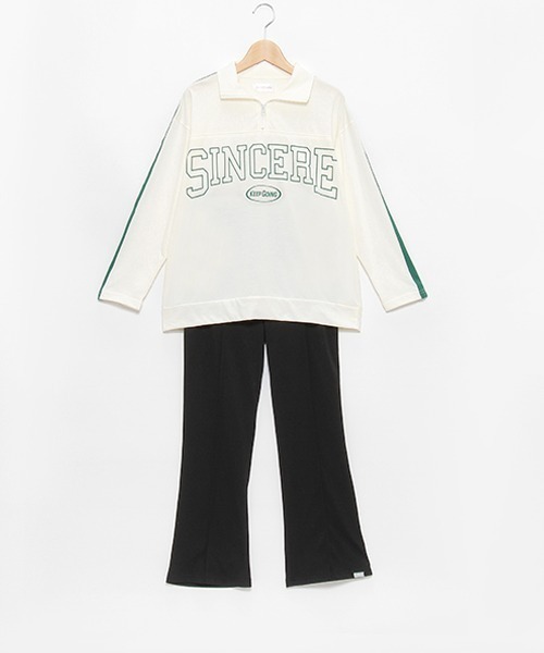 LOVETOXIC（ラブトキシック）の「長袖長パンツハーフジップ（その他パンツ・キッズ・ブラック/アイボリー・L/M/S/LL）」の13枚目の写真