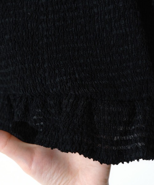 flower（フラワー）の「チャーミングブルームトップ（Tシャツ/カットソー・レディース・ブラック/ホワイト・FREE）」の13枚目の写真