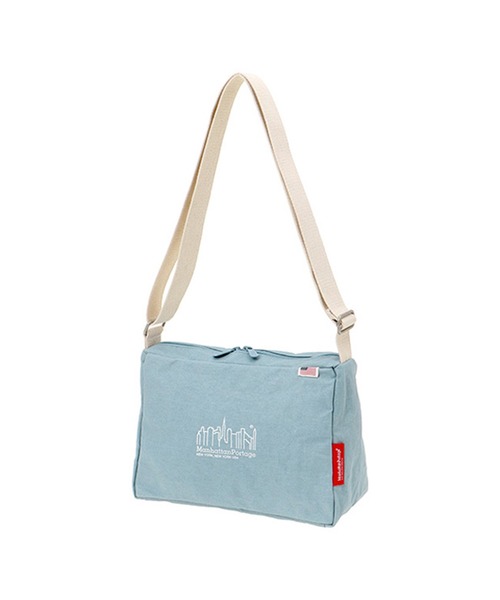 Manhattan Portage(マンハッタンポーテージ)の「Daisy Shoulder Bag Canvas Lite 24(ショルダーバッグ・レディース・ブルー/ナチュラル・X-SMALL)」の3枚目の写真