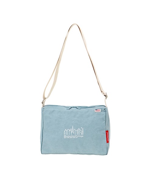 Manhattan Portage(マンハッタンポーテージ)の「Daisy Shoulder Bag Canvas Lite 24(ショルダーバッグ・レディース・ブルー/ナチュラル・X-SMALL)」の4枚目の写真