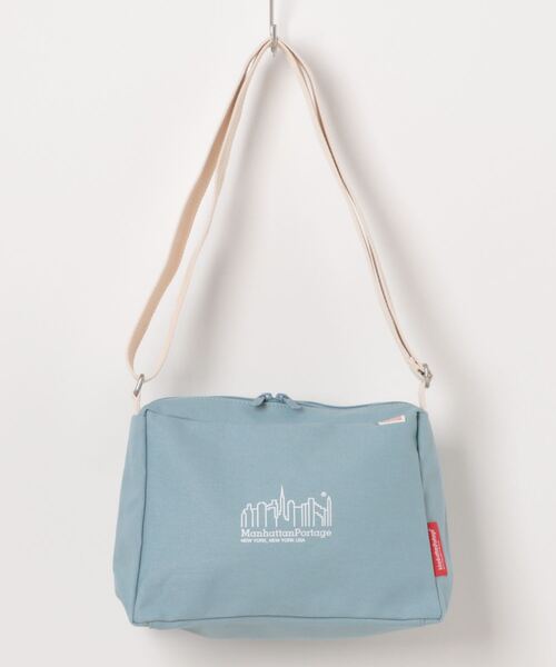 Manhattan Portage(マンハッタンポーテージ)の「Daisy Shoulder Bag Canvas Lite 24(ショルダーバッグ・レディース・ブルー/ナチュラル・X-SMALL)」の14枚目の写真
