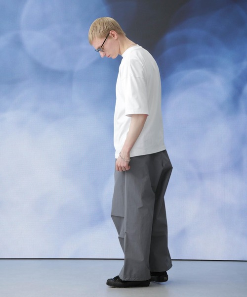 Apo(s)ture(アポスチャー)の「LUCAS-004/撥水ナイロンタッサースノーカモパンツ(その他パンツ・メンズ・グレー/アイボリー/ブラック/ベージュ・XL/L/M/S/XS)」の8枚目の写真