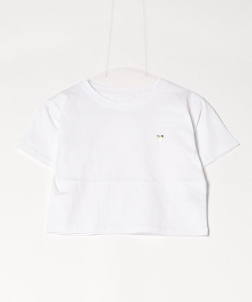 【新品】定価19,800円　箔プリント半袖チュニック　シルバー　ホワイト　11号 Lull（ルル）の「【Lull / ルル】箔プリントフォトTシャツ（T