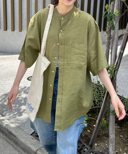 カデュネ　ウォッシャブル　リネンシャツ カデュネウォッシャブルリネンシャツ