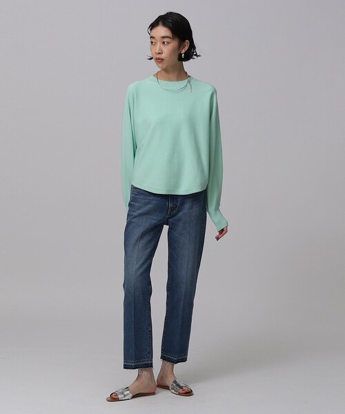 GALLEST（ギャレスト）の「◆ストレートデニムパンツ（デニムパンツ・レディース・チャコールグレー/ネイビー/アイボリー・38/36/40）」の6枚目の写真