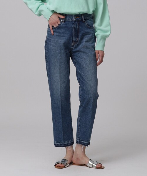 GALLEST（ギャレスト）の「◆ストレートデニムパンツ（デニムパンツ・レディース・チャコールグレー/ネイビー/アイボリー・38/36/40）」の7枚目の写真