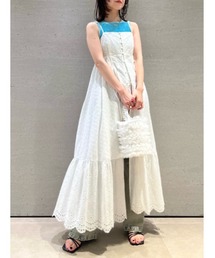LILY BROWN | フロントオープンボリュームキャミワンピース(ワンピース)