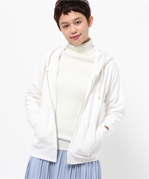 FRUIT OF THE LOOM（フルーツオブザルーム）の「【FRUIT OF THE LOOM×CIAOPANIC TYPY】フルーツコラボジップパーカ（パーカー・レディース・グレー/ホワイト/ネイビー・FREE）」の14枚目の写真