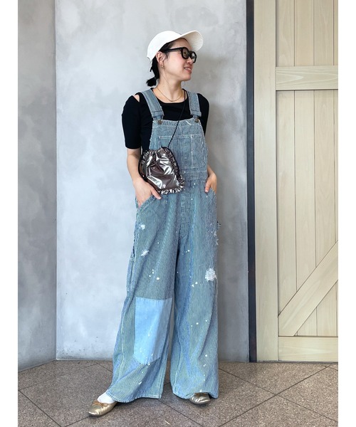 RODEO CROWNS WIDE BOWL（ロデオクラウンズワイドボウル）の「ヴィンテージライク オーバーオール（つなぎ/オールインワン・レディース・ブルー系その他3/ブルー・FREE）」の21枚目の写真