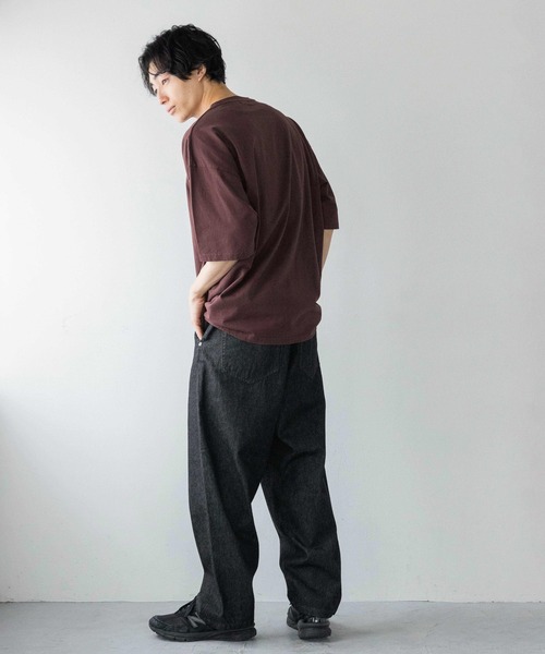 LOWRYS FARM(ローリーズファーム)の「カコウバンドTSS 114360(Tシャツ/カットソー・メンズ・ブラック/アイボリー/ブラック系その他2/ブラック系その他/エンジ・MEDIUM/LARGE)」の7枚目の写真