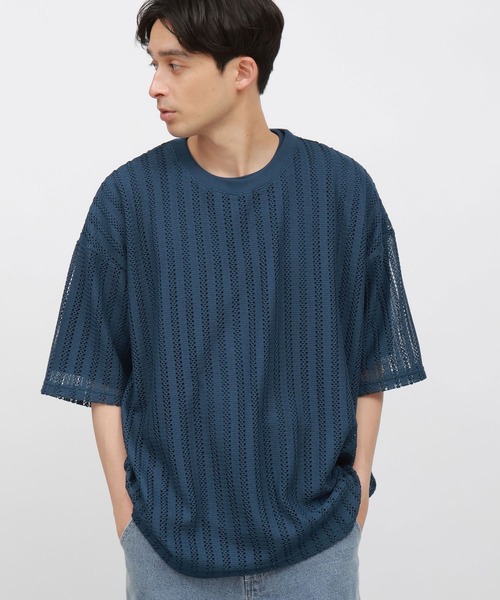 LAKOLE（ラコレ）の「【2枚セット】レースアンサンブルカットソー / 114249（Tシャツ/カットソー・メンズ・ライトグレー/ブラック/ブルー・MEDIUM/LARGE/X-LARGE）」の3枚目の写真