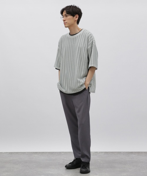 LAKOLE（ラコレ）の「【2枚セット】レースアンサンブルカットソー / 114249（Tシャツ/カットソー・メンズ・ライトグレー/ブラック/ブルー・MEDIUM/LARGE/X-LARGE）」の4枚目の写真