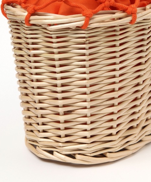 LEPSIM（レプシィム）の「ウィローマクラメコンビバッグ　112998（かごバッグ・レディース・オレンジ/アイボリー・ONE SIZE）」の12枚目の写真