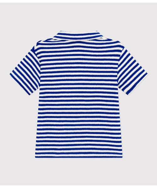 【セール】パイル半袖ポロシャツ（ポロシャツ）｜PETIT BATEAU（プチバトー）
