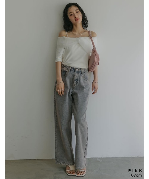 Re:EDIT（リエディ）の「[2024 SUMMER COLLECTION][森カンナさん着用]バックルベルトデザインハンドバッグ（ショルダーバッグ・レディース・シルバー/ピンク/キャメル/ホワイト/ブラック・FREE）」の15枚目の写真