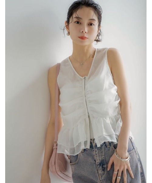 Re:EDIT（リエディ）の「[2024 SUMMER COLLECTION][森カンナさん着用]バックルベルトデザインハンドバッグ（ショルダーバッグ・レディース・シルバー/ピンク/キャメル/ホワイト/ブラック・FREE）」の22枚目の写真