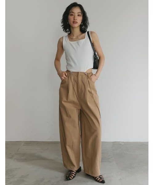 Re:EDIT（リエディ）の「[2024 SUMMER COLLECTION][森カンナさん着用]バックルベルトデザインハンドバッグ（ショルダーバッグ・レディース・シルバー/ピンク/キャメル/ホワイト/ブラック・FREE）」の7枚目の写真