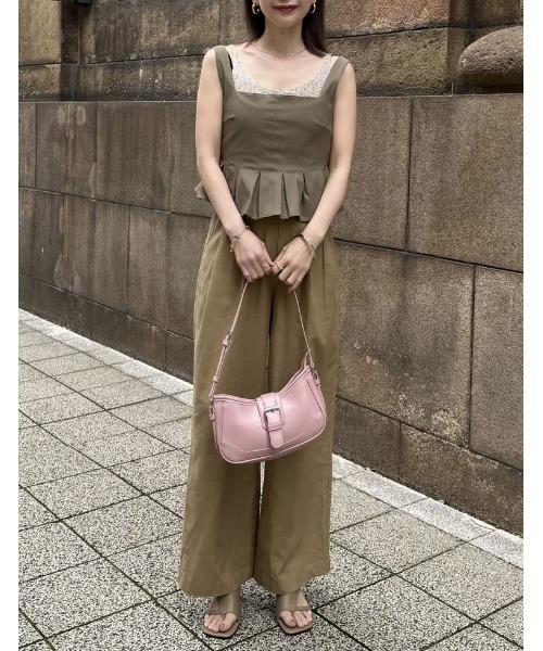 Re:EDIT（リエディ）の「[2024 SUMMER COLLECTION][森カンナさん着用]バックルベルトデザインハンドバッグ（ショルダーバッグ・レディース・シルバー/ピンク/キャメル/ホワイト/ブラック・FREE）」の19枚目の写真